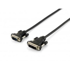 Equip 118943 Cable, DVI to VGA Adapter 2m - Black