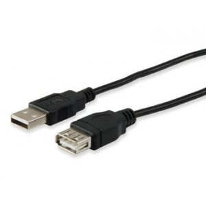 Equip 128850 Cable, USB2.0 Extension 1.8M -  Black