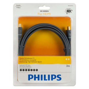 Philips SWV4437S/10 200 Series 3.0m Flat HDMI - HDMI Cable