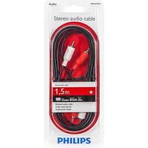 Philips SWA2521W/10 100 Series 1.5m 2RCA - 2RCA Stereo Audio Cable