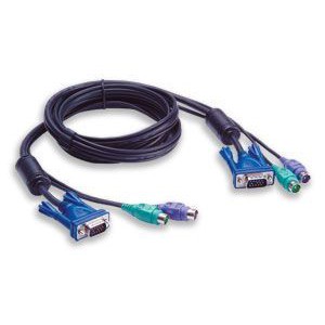 Eusso UKC8300-18B 1.8m 3-in-1 PS/2 KVM Cable