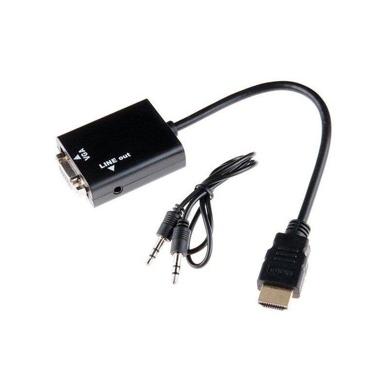 HDMI to VGA with Audio Adapter - GeeWiz