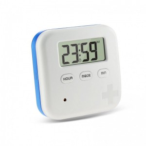  Pill Box Organizer with Electronic Timer and Alarm Reminder (4 x  Seperated Medicine Compartments)