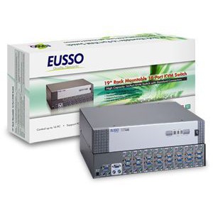 Eusso UKS8116-RO 16-Port PS/2 KVM Switch Rack Mount