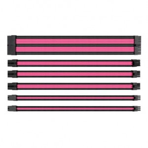 Thermaltake AC-046-CN1NAN-A1 TtMod Black and Pink Sleeve Cable 