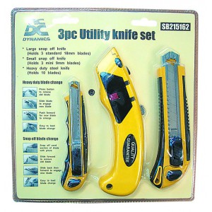 ACDC SB215162  3PC Utility Knife Set