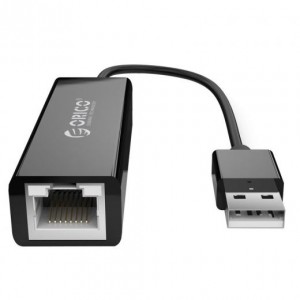 Orico UTJ-U2-BK-BP USB2.0 Fast Ethernet Adapter - Black