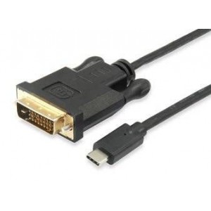 Equip 133468 USB Type C to DVI-D Dual Link Male to Male Cable