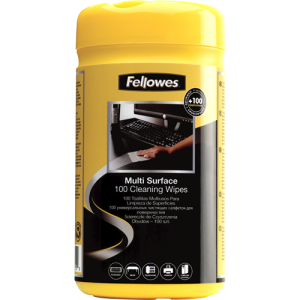 Fellowes 9971518 100 Surface Cleaning Wipes
