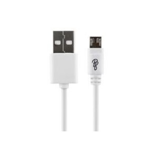 Pro Bass PR-20001-WH Power Series Boxed Round Micro USB Cable- White