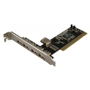 Mecer PCI 4 Port + 1 Internal USB2.0 Card