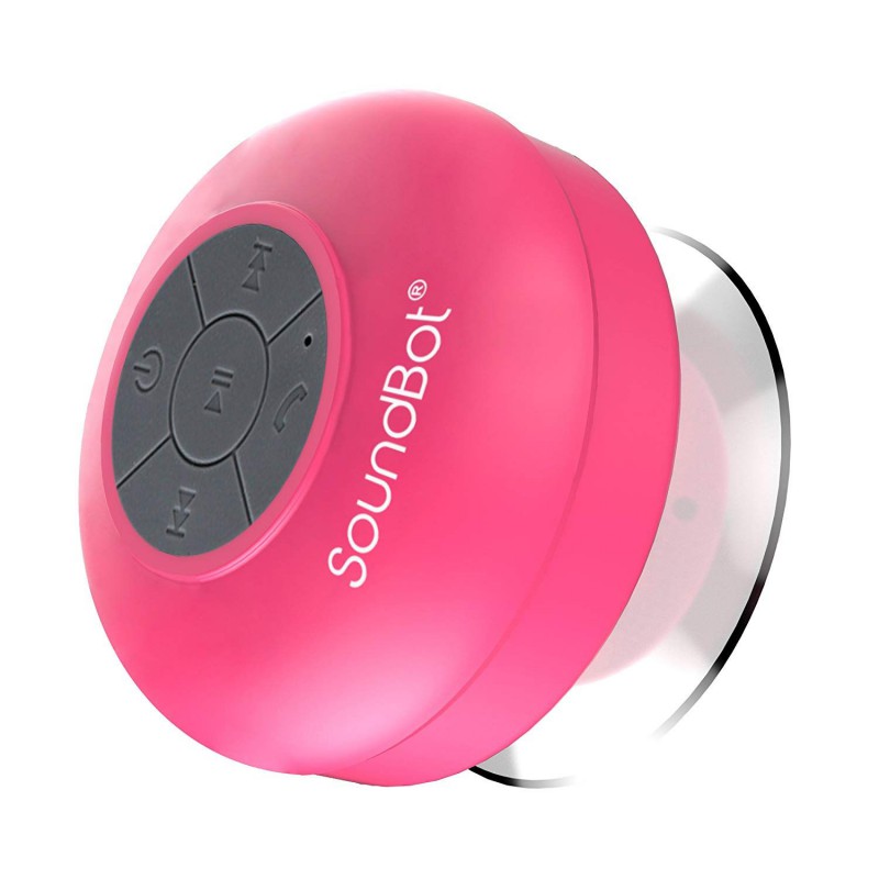 SoundBot SB510 HD Portable Water Resistant Bluetooth 3.0 Speaker with  Built-in Mic - Pink - GeeWiz