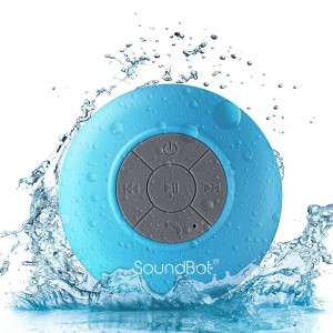 SoundBot SB510 HD Portable Water Resistant Bluetooth 3.0 Speaker with Built-in Mic - Blue