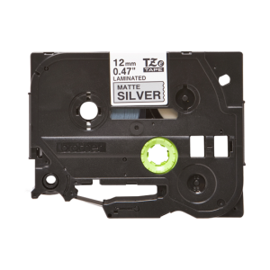 Brother TZE M931 Labelling Tape Cassette - 12mm Black on Matt/Silver 8m