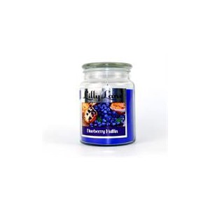 Lilly Lane Blueberry Muffin Scented Candle Large Lidded Mason Glass Jar â€“ Wax Capacity 510grams  Burn Time Up to 75 Hours  Hig