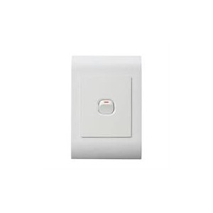 Lesco Pipelli 1 Lever 2 Way Flush Switch- Voltage: 220-240V  Amperage: 16A  Height: 100mm   Width: 50mm  Material: Polycarbonate