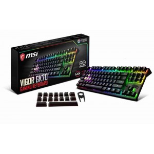 MSI GK-70 Gaming Keyboard RGB Illumination Wired USB