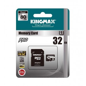 Kingmax 32GB Micro SD + Adapter Class 10