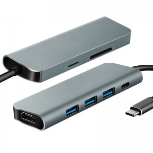 7 in 1 USB C Hub (HDMI x 1  USB 3.0 x 3  DP x 1  SD x 1  TF x 1)