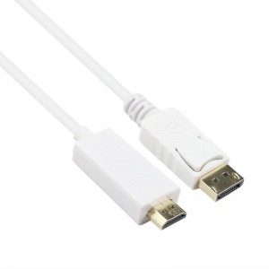 Display Port to HDMI cable (1M) - White