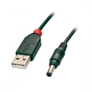 Lindy 1.5m USB to 4.8mm Inner / 1.7mm Outer DC Cable (70269)