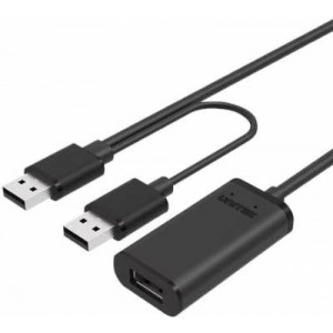 Unitek 5m USB 2.0 Active Extension Cable - Black(Y-277)
