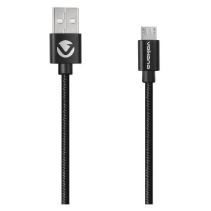Volkano Braids Series Nylon Braided Micro USB Cable 1.2m - Black