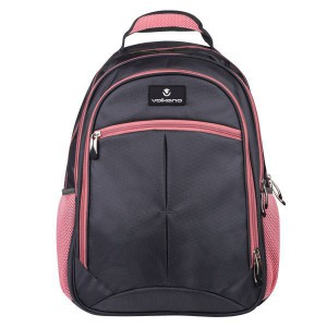 Volkano Orthopaedic Backpack 27L - Dark Grey/ Pink
