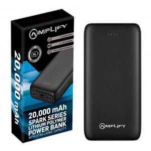Amplify Spark Series 20000mAh Power Bank - Black