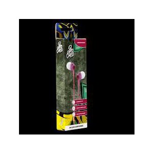 Pro Bass Genesis Series Packaged Aux Earphone No Microphone- Pink