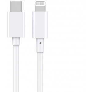 TUFF-LUV 18W 8pin Lightning to USB C cable (1M) 18W is best for the new iphones / ipads – but compatible with all (White)
