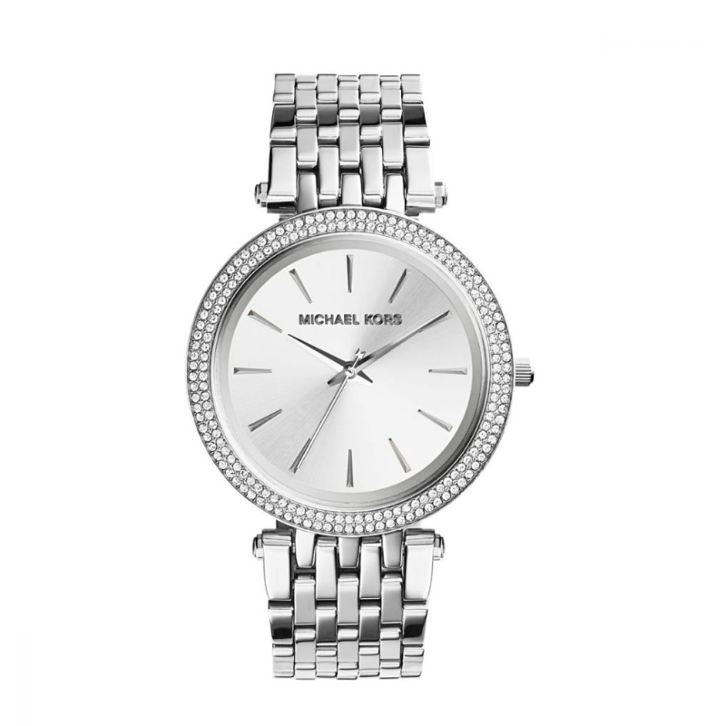 Kors Women's Darci Three-Hand Analog Quartz Watch with Glitz Accents - Silver