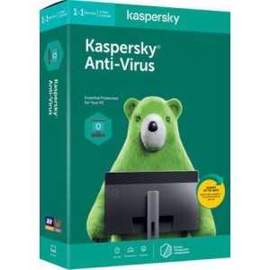 Kaspersky AntiVirus 2020 1+1 device 1 year DVD