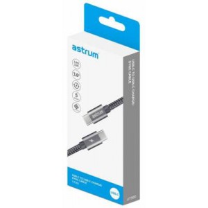 Astrum UT560 1.0m USB-C to USB-C Charge &amp; Sync Braided Cable