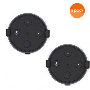 Wall Mount Holder for Amazon Echo Dot 2nd Gen (2 Pack) - Black