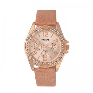 Tomato Ladies Rosegold Dial-Iprg Case- 40mm- Coral Band S19 Watch