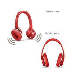 Sodo MH5 Bluetooth Headset &amp; Speaker 2-In-1 -Red