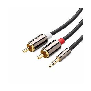 Ugreen 3m 3.5mm M to 2RCA M Audio Cable - Black