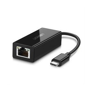 Ugreen USBC M to RJ45 Gigabit Ethernet Adapter - Black