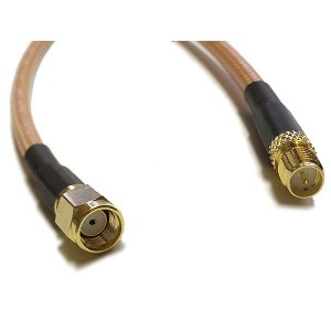 RF Pro 0.5M RPSMA Male to RPSMA Female Cable