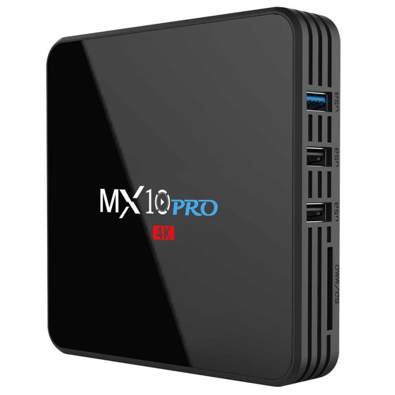 MX10 PRO Android TV Media Player (4GB/ 32GB) 2.4G 5G WiFi Bluetooth 4.1  Support 4K H.265 - GeeWiz