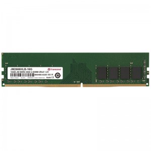 Transcend JetRam 16GB (2 X 8GB Kit) DDR4-2666 1.2V 288 pin Desktop DIMM Memory