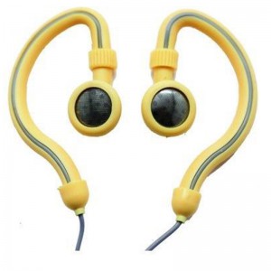 Geeko YESHSP-101-CRM Innovate Hook On Ear Dynamic Stereo Earphones-Cream
