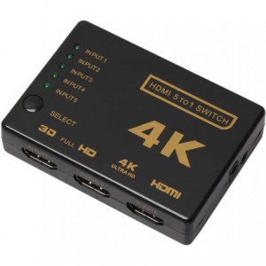 HDMI Switch 5 to 1 up to 4K 3D Supported