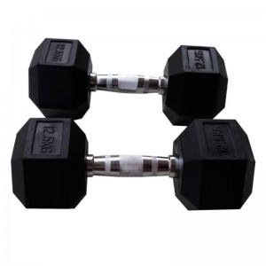 Rubber Coated Hex Dumbbell Weights - Sold individually
