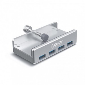Orico 4 Port USB3.0 Clip-Type Hub - Aluminium