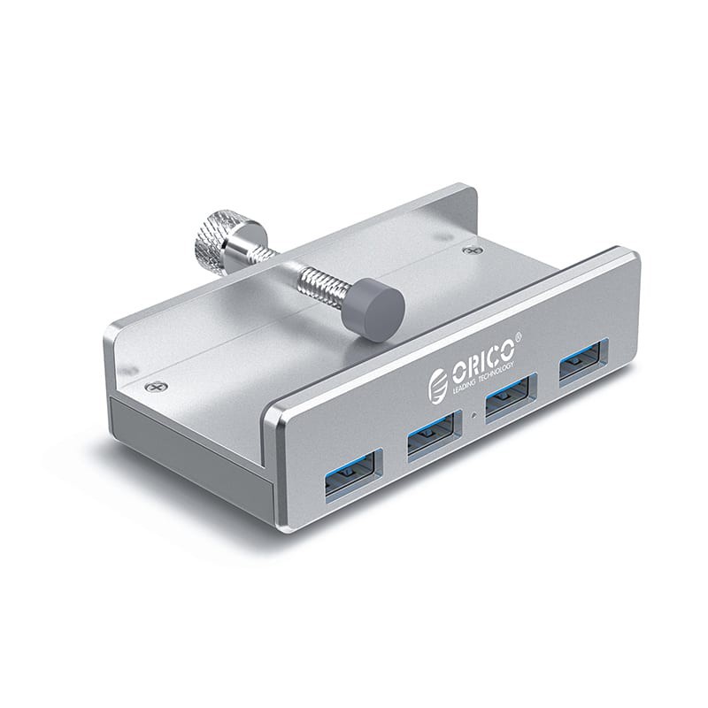 Orico 4 Port USB3.0 Clip-Type Hub - Aluminium - GeeWiz