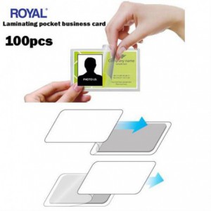 Royal Laminating Pocket Business Card (100pcs)