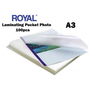 Royal Laminating Pockets A3 Size 100pcs Per pack