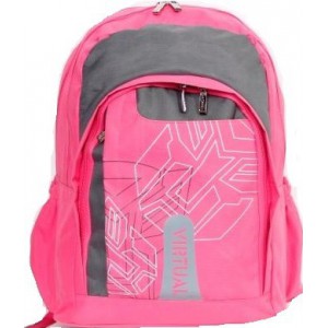 Macaroni Scolaro Universal Student Backpack - Pink and Grey